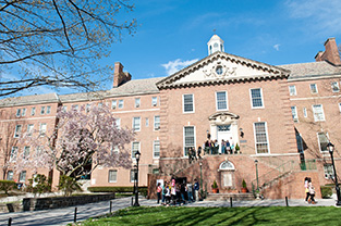 Photo of a building on the Manhattan College campus