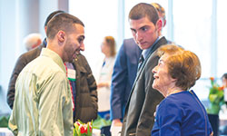 Photo of attendees of scholarship reception