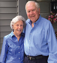 Photo of Pat and Denis Sullivan ’55. Link to their story.